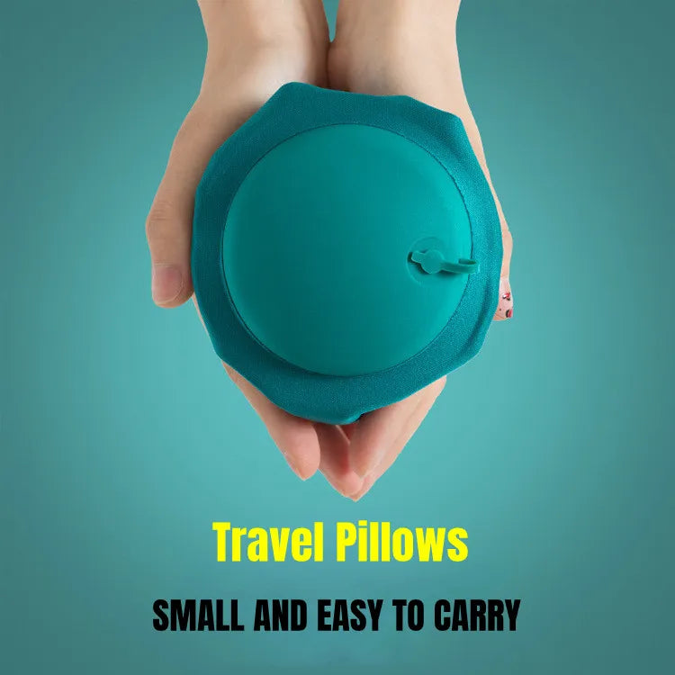 Travesseiro de Viagem Inflável em Forma de U – Conforto e Suporte Onde Quer que Você Vá